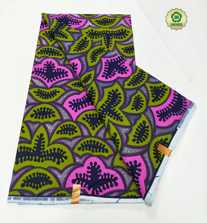 2025 Newest Ankara Real Wax Fabric Guaranteed Veritable African Wax Print Pagne Fabric 100% Cotton 6 Yards Ghana Style Dresses
