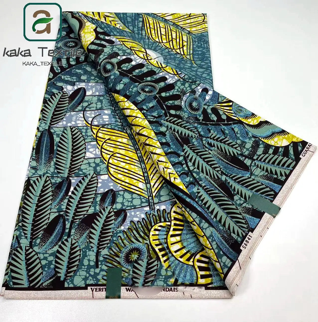 Latest African Grand Golden Wax Fabric Super Good Quality Women Pagne Flash Cotton Prints Batik Ankara Glitter Tissus 6yards