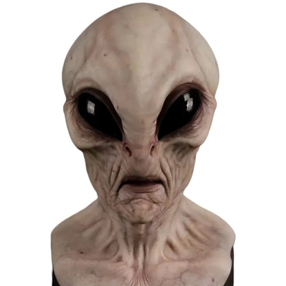 Halloween Alien Mask Masquerade Mask Creative Horror Face Mask Full Head Mask Realistic Alien Head Mask for Party Props