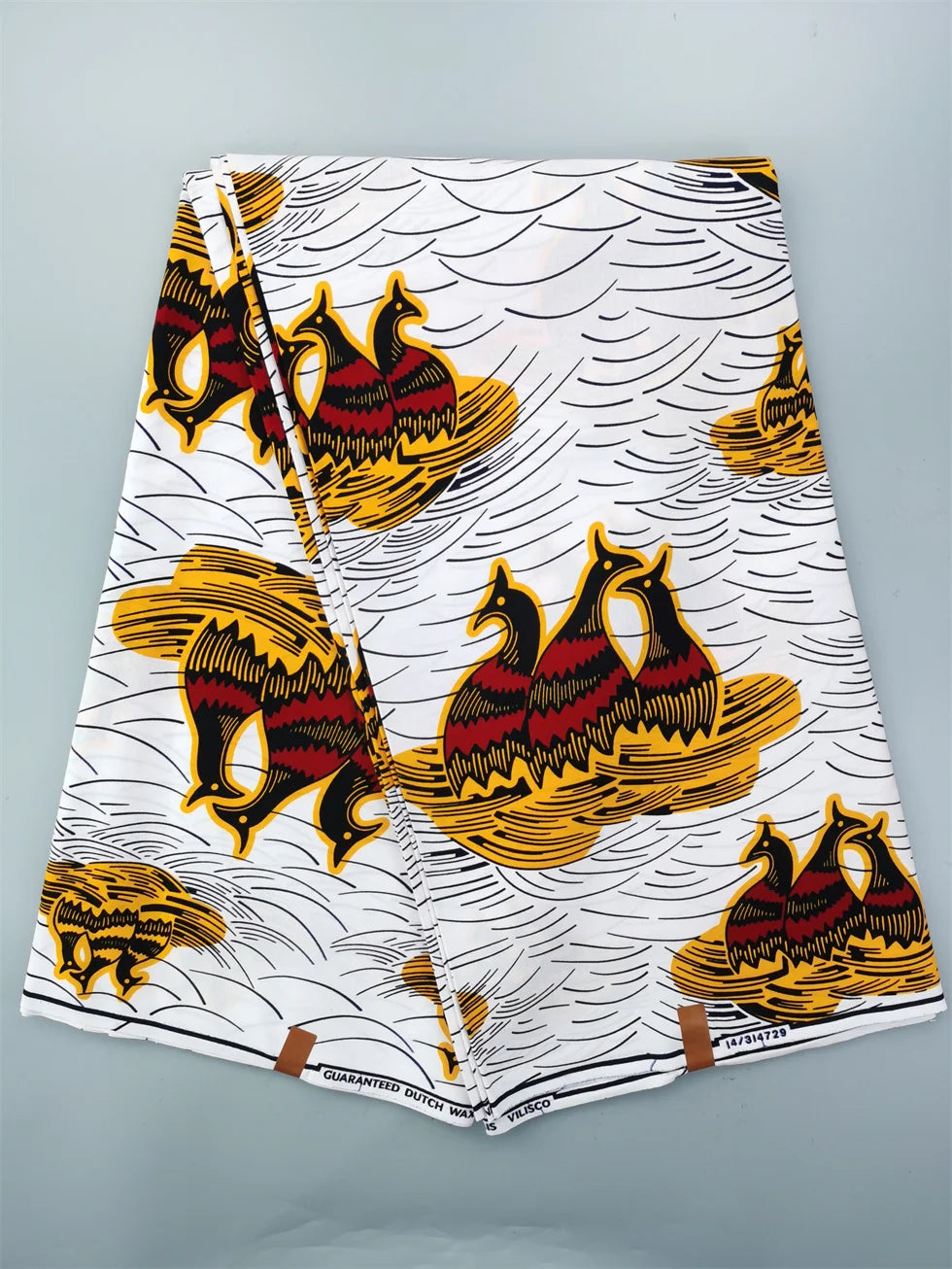 Dutch Hollandais Printed Fabric for African Classical Dress Veritable Real Wax Guaranteed 100% Cotton 6 Yards