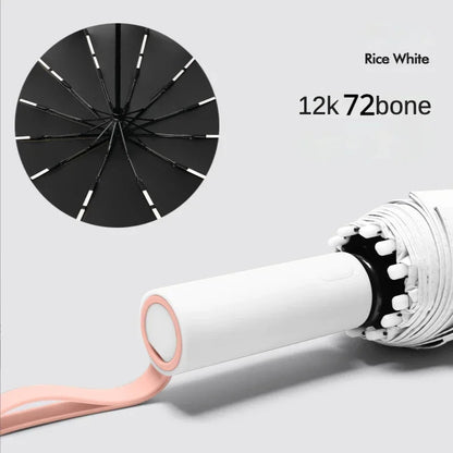 Super Strong Windproof Automatic Umbrella for Men and Women, 72 Bone, Large Rainproof, Sun UV Protection, Folding Rain Umbrellas