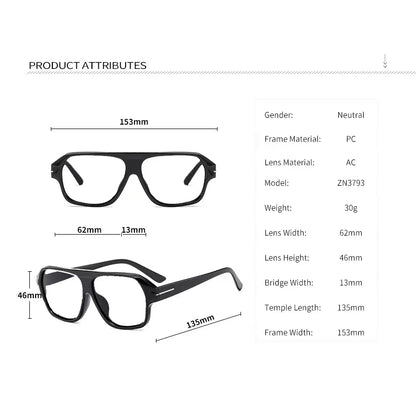 Men Women Anti-fatigue Eye Protection Reading Glasses Anti Blue Light Large Frame Square Designer Magnifiers Presbyopic Glasses