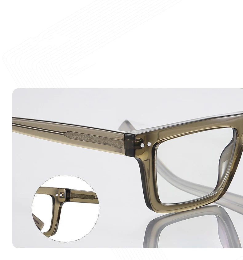 57176 Fashion Optical Spectacle Frames Men Popular Spring Hinge Glasses Frame Women Trend Square Transparent Eyeglass