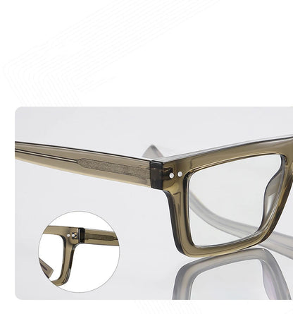57176 Fashion Optical Spectacle Frames Men Popular Spring Hinge Glasses Frame Women Trend Square Transparent Eyeglass