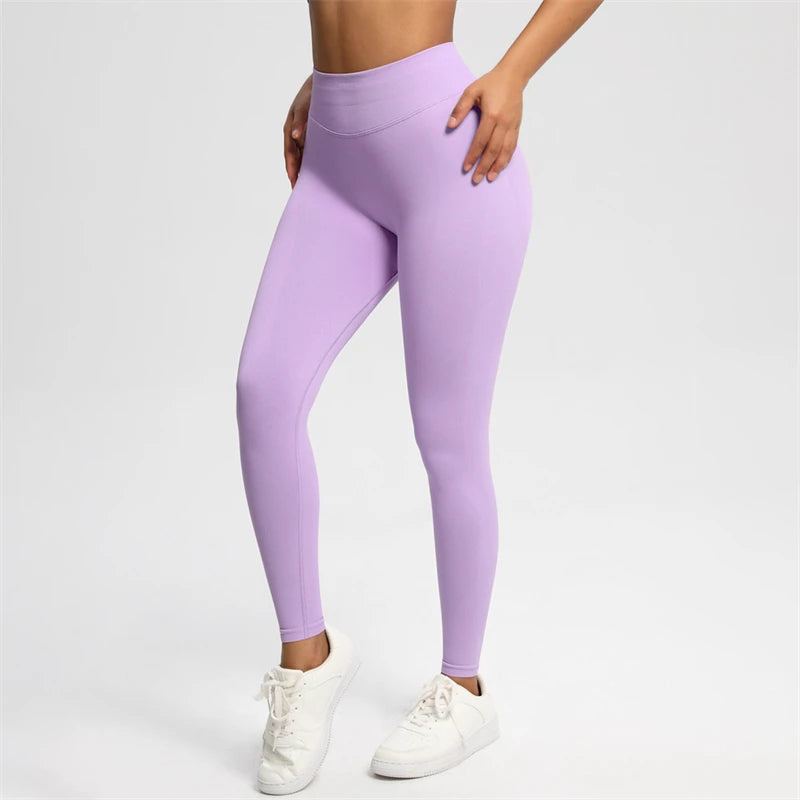 2025 Bum Shaping Leggings Impact Women Seamless Sports Yoga Pants Low Ribbed Band Gym clothes Fitness Workout Scrunch Butt Tight