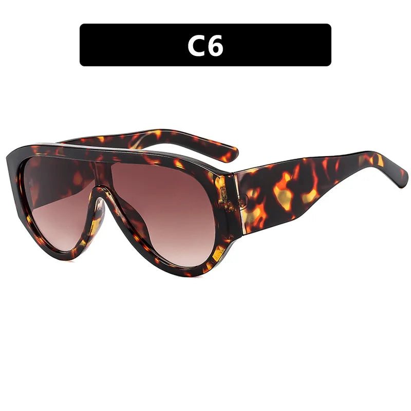New Women's Men's Big Frame Sunglasses Fashion Retro Trend Sun Glasses Travel Street Photo Holiday Party Beach Eyewear