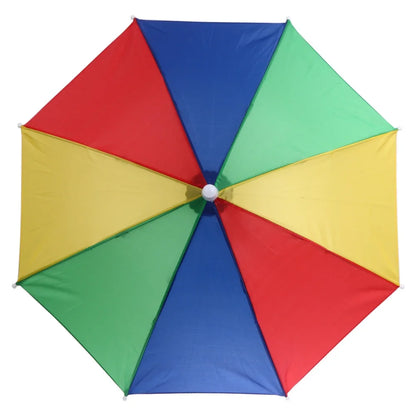 55cm Foldable Rain Umbrella Hat Army Green Outdoor Pesca Sun Shade Waterproof Camping Fishing Headwear Cap Beach Head Hats