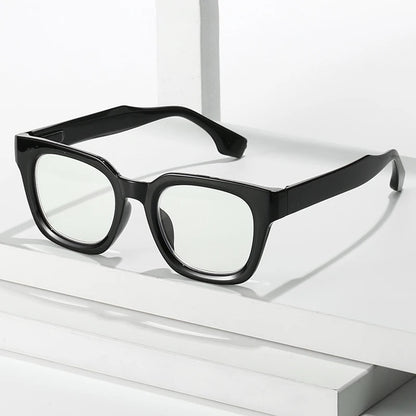 2024 New TR90 Rectangle Black Frame Reading Glasses Ultralight Anti Blue Light Presbyopic Glasses Eyewear Readers