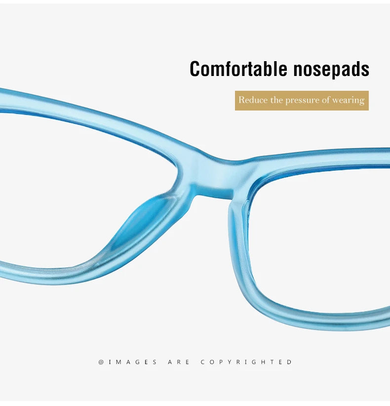 Men CR39 Lenses Reading Glasses Prescription Optics Myopia Presbyopic Eyewear Blue Light Blocking TR90 Colorful Eyeglasses Frame