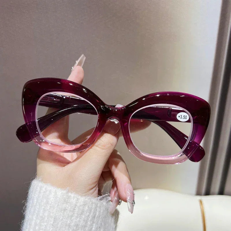 Vintage Finished Presbyopia Glasses Unisex Women Men's Anti Blue Light Farsighted Eyewear Optical Prescription Reading Glasses