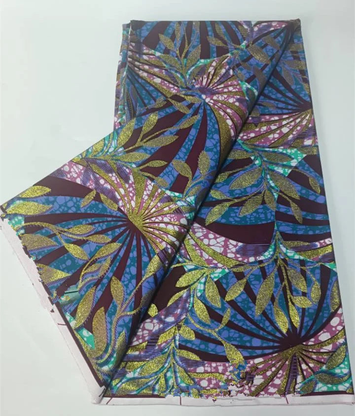 Grand Super 100% Cotton African Wax Fabric High Quality Wax Print Ankara Fabric For Sewing 6yards Women Fabric