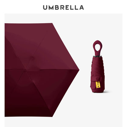 Lightweight Mini Foldable Rain Umbrella Traveling Size Sun Umbrella for Outdoor Use Sun Protections