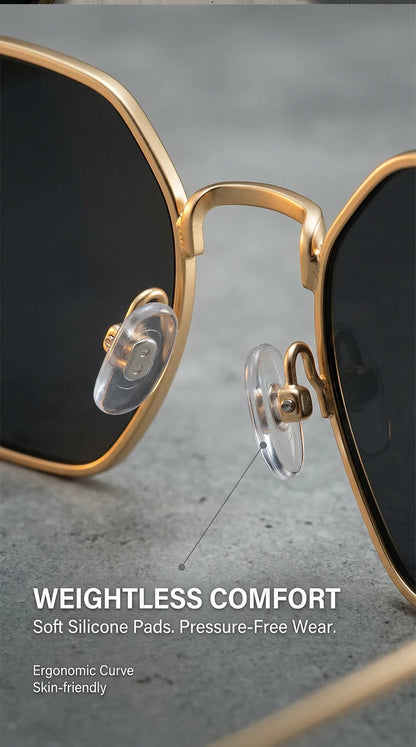 Small Frame Hexason Steampunk Sunglasses Men 2025 Luxury Brand Vintage Punk Eyewear Classic Polygon Metal Sun Glasses Male UV400