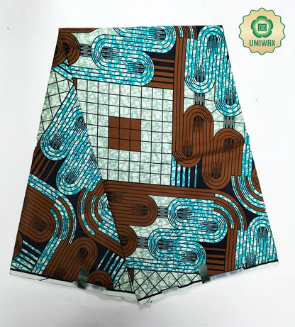 2025 Newest Veritable Original Super-W Guaranteed Dutch Hollandais Pagne Real Wax Print Fabric African Dress 100% Cotton 6 yard