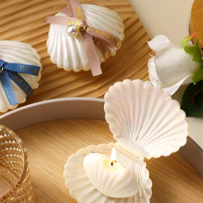 Seashell Candle Scented Shell Pearl Set Candle for Wedding Favors for Guests Gift Party Holiday Home Decor Velas Conchas De Mar