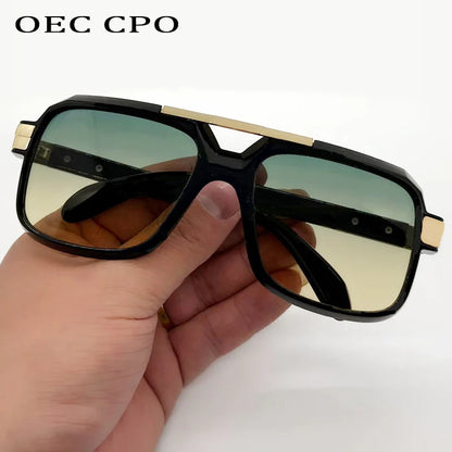Luxury Brand Oversized Punk Square Sunglasses Men Women Big Frame Sun Glasses Shades Eyewear Goggle De Sol Oculos