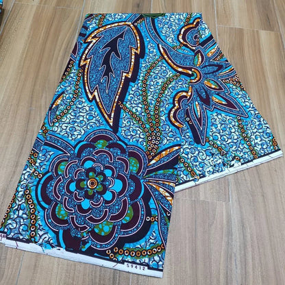 Ankara Fabric African Real Wax Print Cotton 100% New Design 2024 Tissus Wax Africain Patchwork Fabric For Dress 6yard Sales Soft