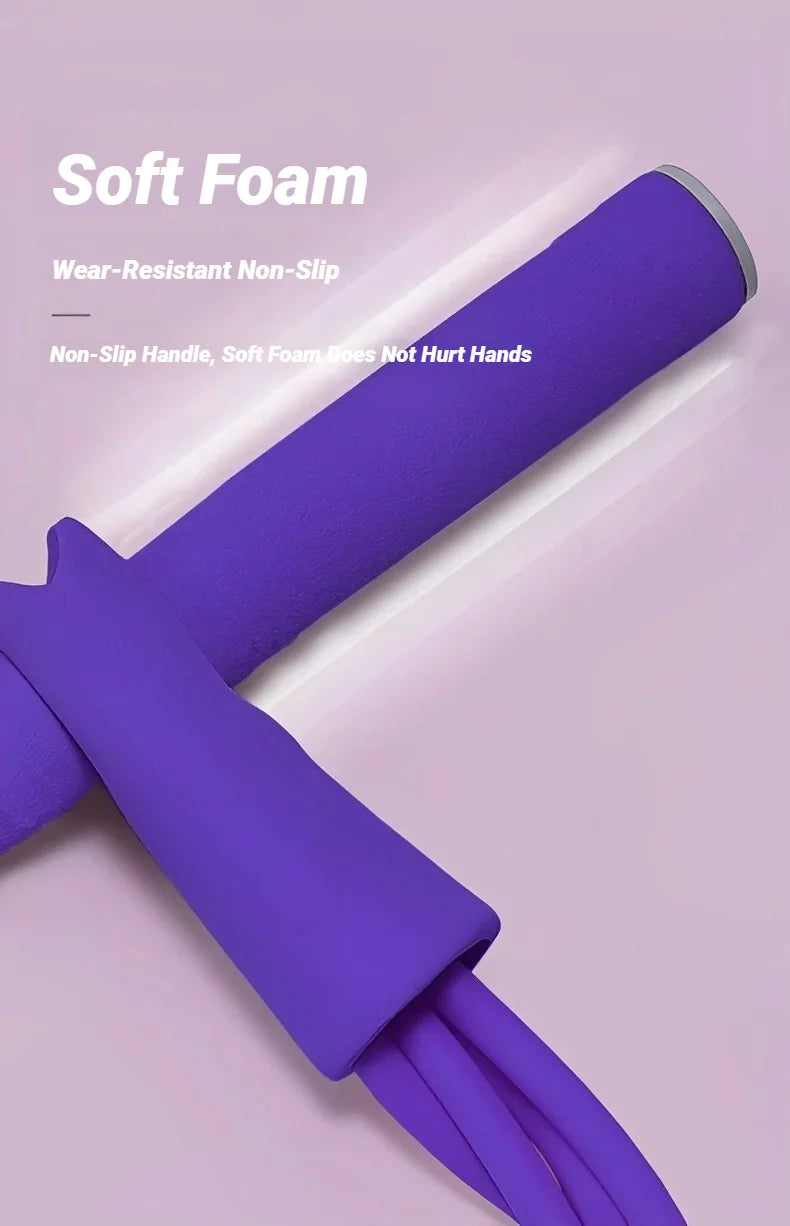 Four-Tube Pedal Tensioner Multi-Functional Household Fitness Equipment Yoga Abdominal Strengthening Elastic Band Tension Rope