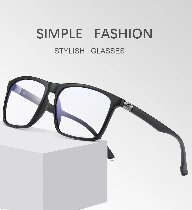 Men's Optical CR39 Lenses Myopia Presbyopic Eyewear Women Blue Light Blocking Prescription Reading Glasses TR90 Eyeglasses Frame
