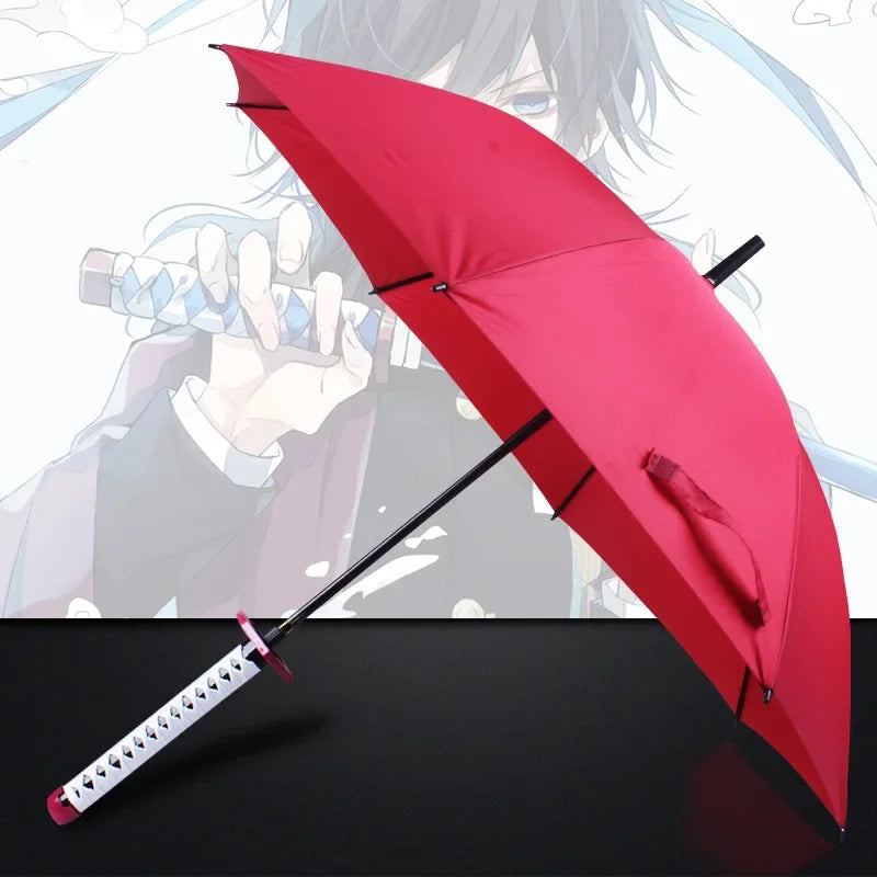 Demon Slayer Sword Umbrella One Piece Roronoa Zoro Katana Umbrella Real Full Size Japanese Anime Long Parasol Home Accessories
