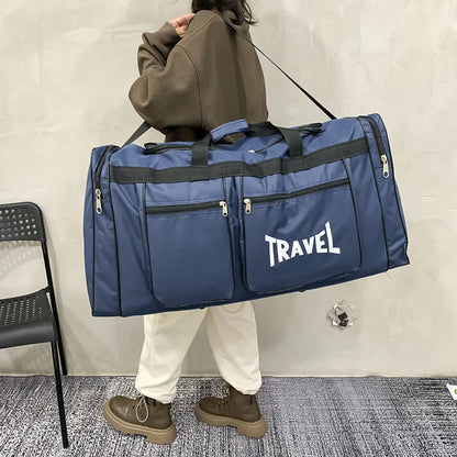Travel Bag Foldable Large Capacity Waterproof Business Sports Handbag Wear-Resistant Portable Multifunction Duffel Bags Y36A