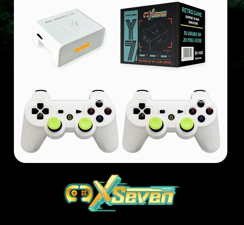 2026 New Coopreme Y7 X7 128G  Linux System 4K Video Game Console TV Box Wireless Controller Retro Game 10000+ Support PSP