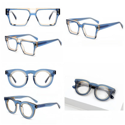 Acetate Reading Glasses Men Women High Quality Eyeglasses Retro Optical Presbyopic Eyewear Dioptric +50~+600 -50~-600