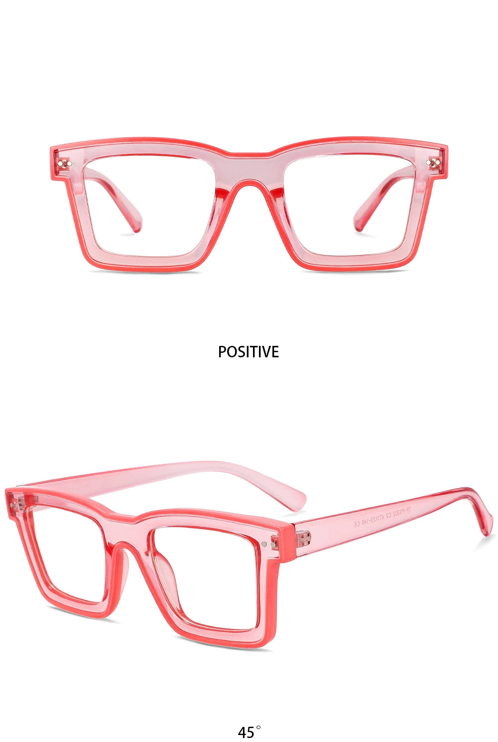 55599 New Fashion Men Brand Designer Glasses for Ladies Anti Blue Retro Square Punk Frame Clear Computer Purple Eyeglasses
