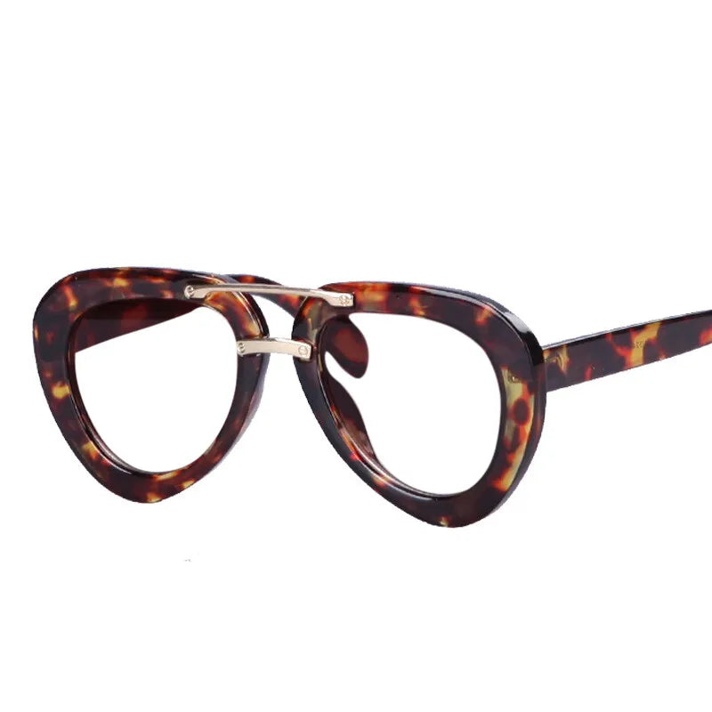 Fashion Pilot Reading Glasses Men Women Popular Resin Optical Presbyopic Spectacles Custom Diopter+50+100+200+300+400 #302454