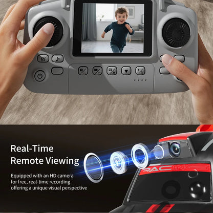 New 2026 Mini RC Car With FPV Camera Wifi With Screen Remote Control Follow Mode 2.4G Drift Car Racing RC Toy Gift For Children