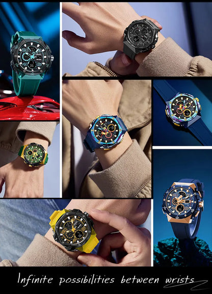 SMAEL Brand 8113 Waterproof Dropshipping Watch Alarm Clock night light Young Fashion business Quartz Sport Wristwatches