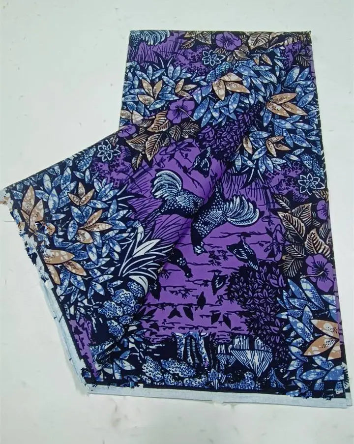 Ankara Wax Fabric 2024 High Quality African Wax Print Fabric 100% Cotton African Guaranteed Veritable Real Wax For Dresses
