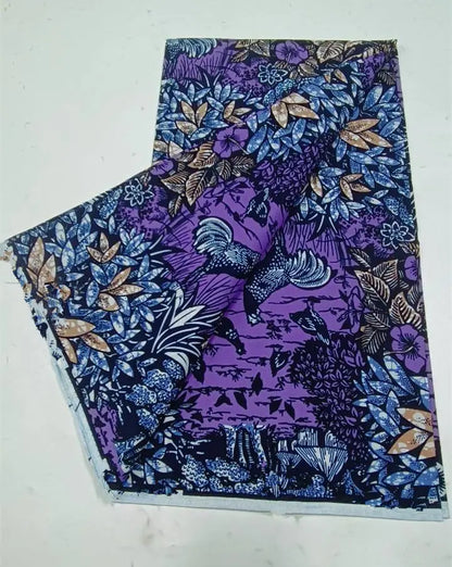 Ankara Wax Fabric 2024 High Quality African Wax Print Fabric 100% Cotton African Guaranteed Veritable Real Wax For Dresses