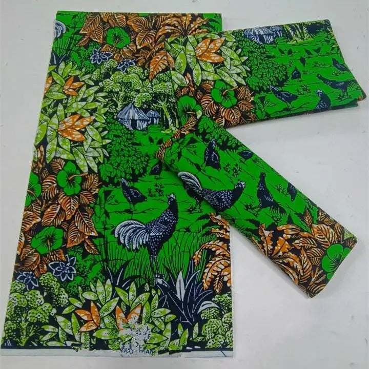Grand Super Original African Wax Fabric High Quality Nigerian Print Ankara Fabric For Sewing 6 Yard Women Dress 100% Cotton