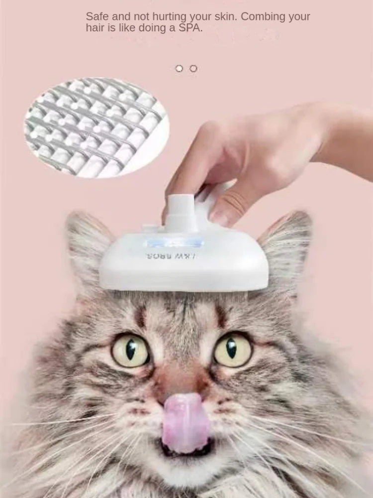 New Pet Spray Brush Hair Removal Comb Dog Cat Brush & Steam Self Cleaning Dog Steam Brush Hair Removal Comb Brushing Comb