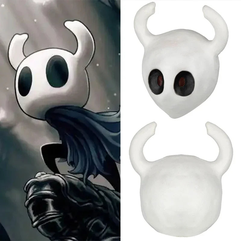 Hollow Knight Mask Game Cosplay Party Mask Halloween Role Play Costume Helmet Adventure Dress Up Funny Toy Gift
