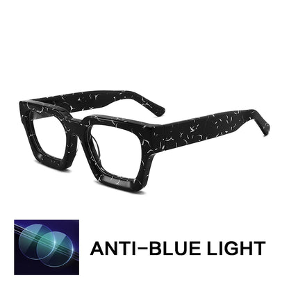 Gatenac Acetate Reading Glasses Handmade Photochromic Anti Blue Light Prescription Glasses Frame Men Progressive Myopia Eyewear