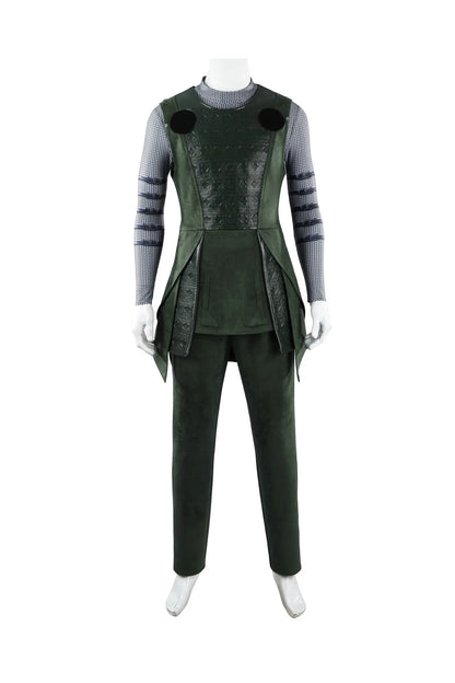 Doctor Doom Cosplay Costume Green Suits Silver Mask Silver Boots