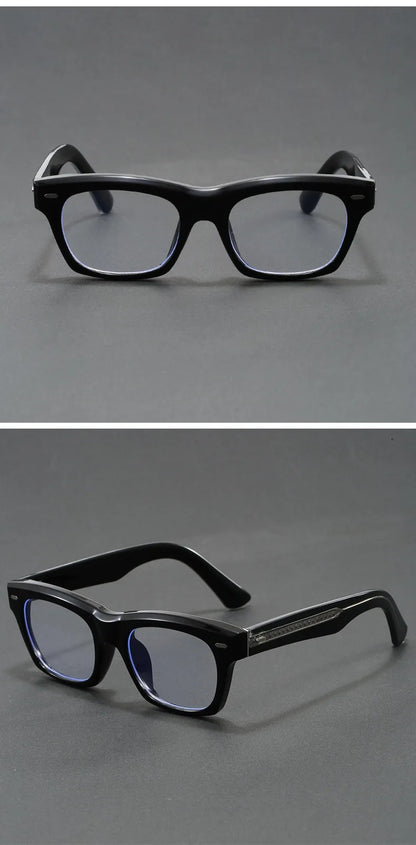 Japanese Square Glasses Frame Men Fashion Anti Blue Light Reading Glasses Men Good Quality Full Rim Eyewear
