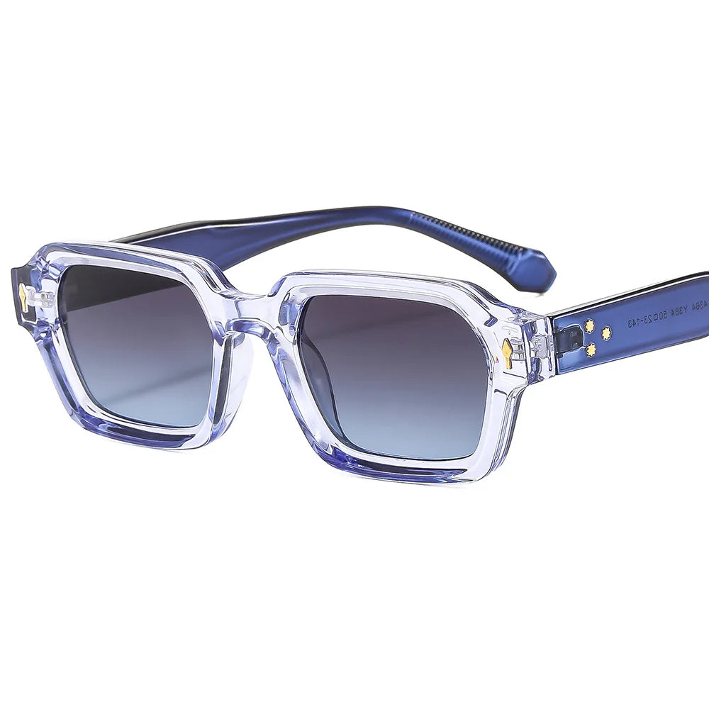 New Fashion Small Square Sunglasses For Women Men Modern Design Retro Double Color Frame Sun Glasses Shades UV400 Eyeglasses