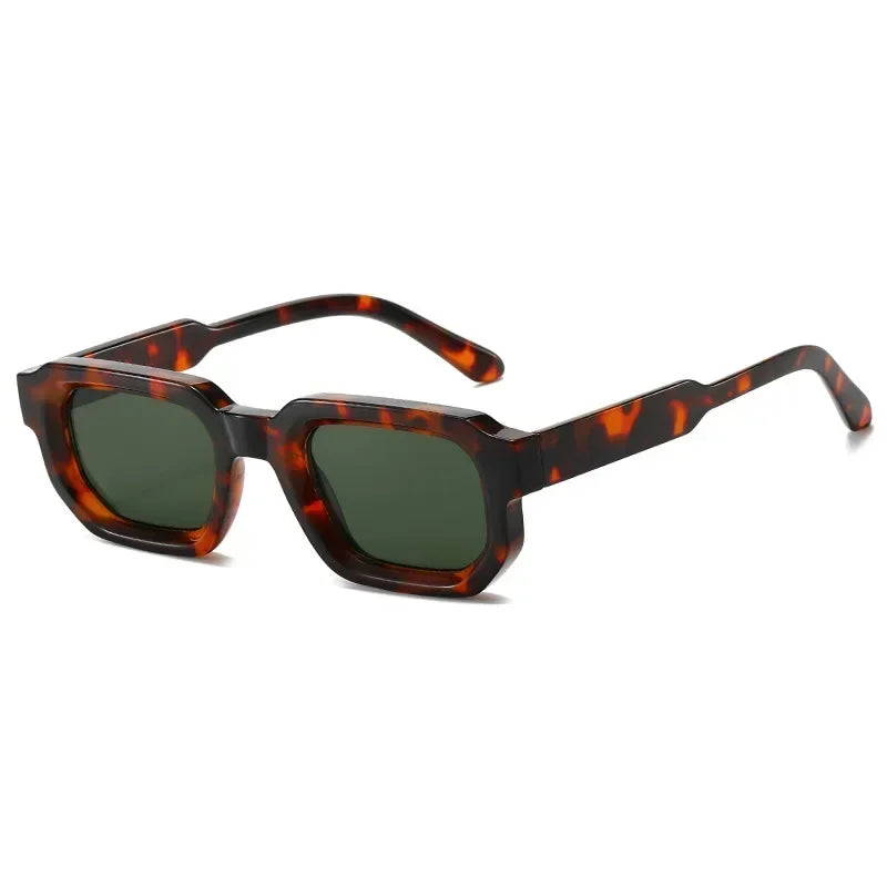 JNPCXI Fashion Blue Square Sunglasses For Women Men Retro Luxury Designer Clear Lens Sun Glasses Shades UV400 Eyeglasses