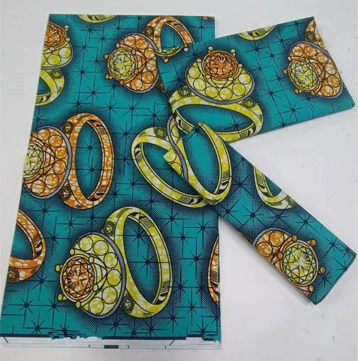 Grand Super Original African Wax Fabric High Quality Nigerian Print Ankara Fabric For Sewing 6 Yard Women Dress 100% Cotton