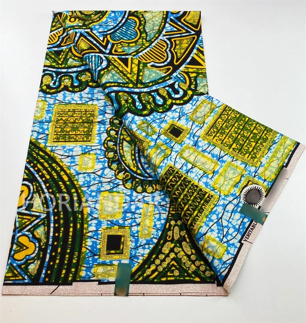 2026 Grand Super Original African Wax Fabric High Quality Nigerian Print Ankara Fabric For Sewing 6 Yard Women Dress 100% Cotton