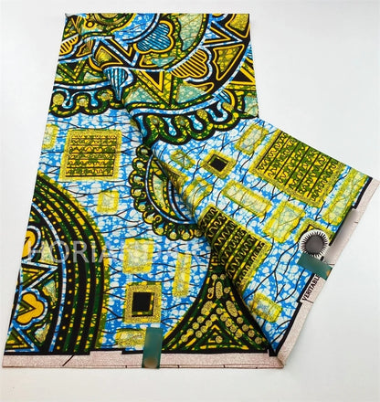 2026 Grand Super Original African Wax Fabric High Quality Nigerian Print Ankara Fabric For Sewing 6 Yard Women Dress 100% Cotton
