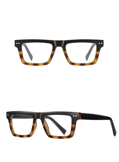 57176 Fashion Optical Spectacle Frames Men Popular Spring Hinge Glasses Frame Women Trend Square Transparent Eyeglass
