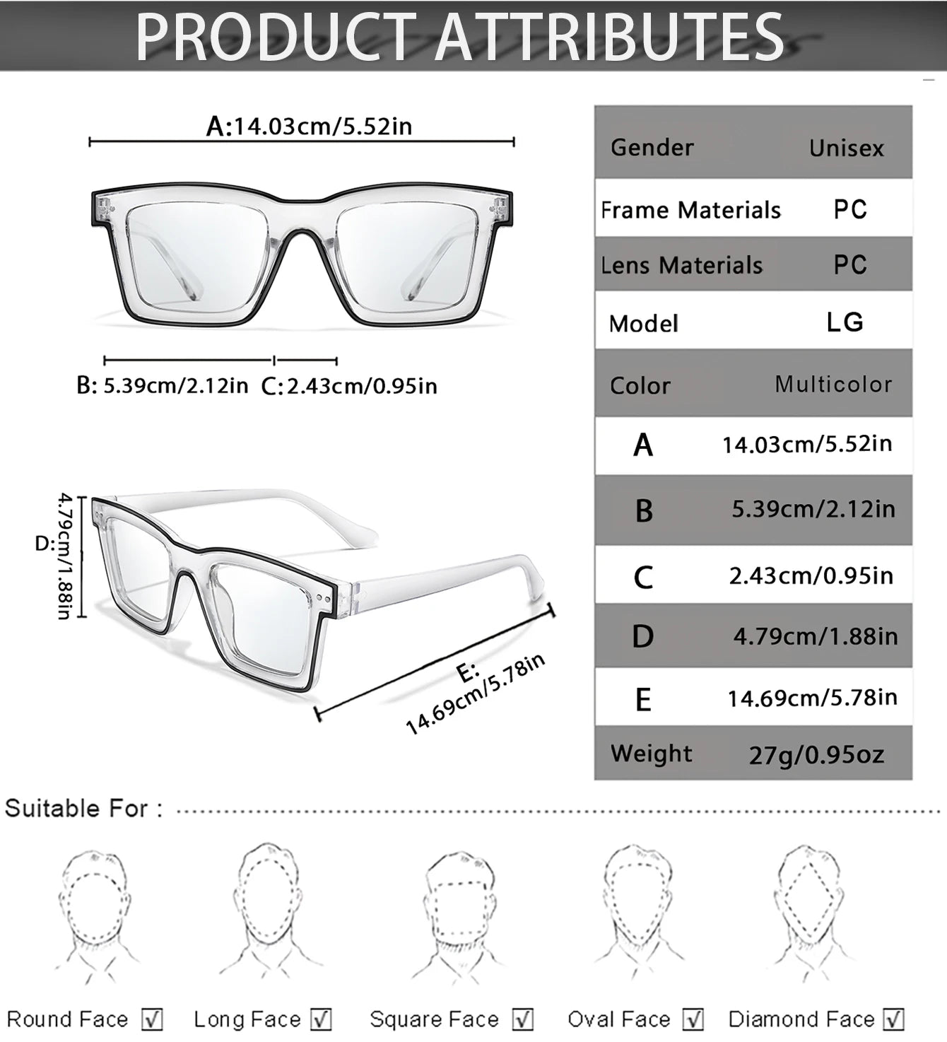3 Pairs Fashion Casual Sunglasses For Women Large Transparent Shades Eyewear Daily Outfit shopping Selfie Hiking Travel Beach