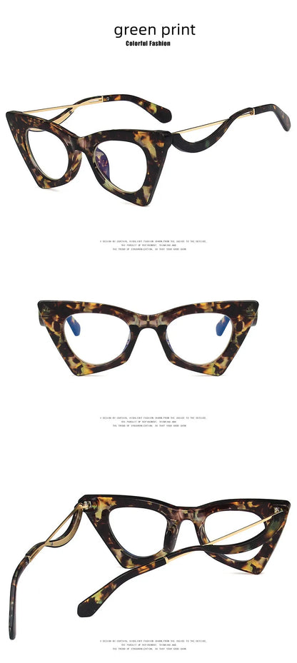High Quality Brand Design Cat Eye Blue Light Blocking Computer Hyperopia Women Reading Glasses Diopter +0.5 1.5 2.0 2.5 3.5 6.0