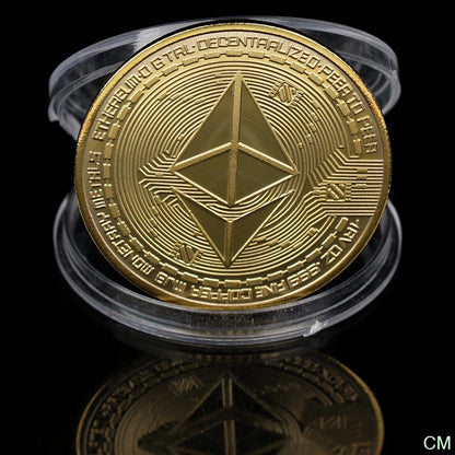 Creative Ethereum Coin Ethereum Art Collection Physical Commemorative Coin Collectibles