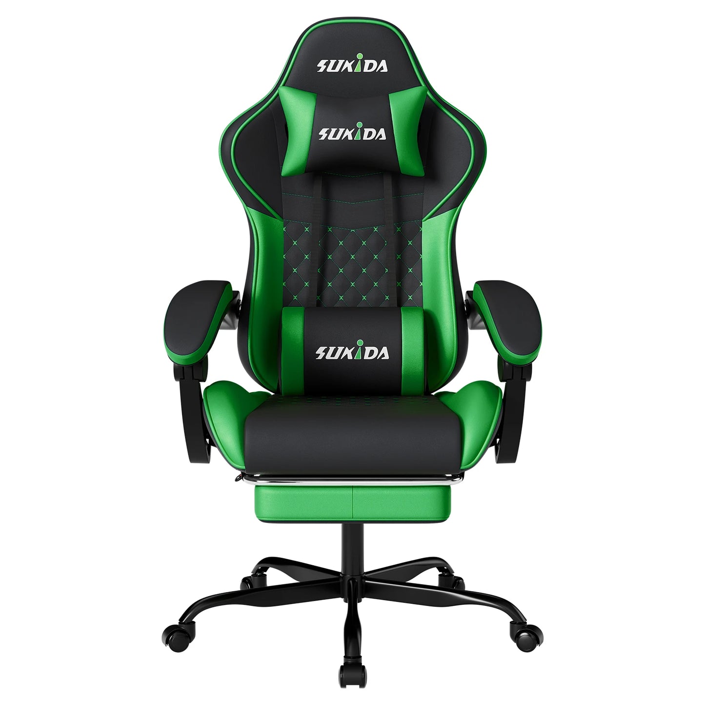 Ergonomic Gamer Chairs Computer Chair Gamer Chairs for Adults Massage Lumbar Support Swivel Height Adjustable Headrest Backrest