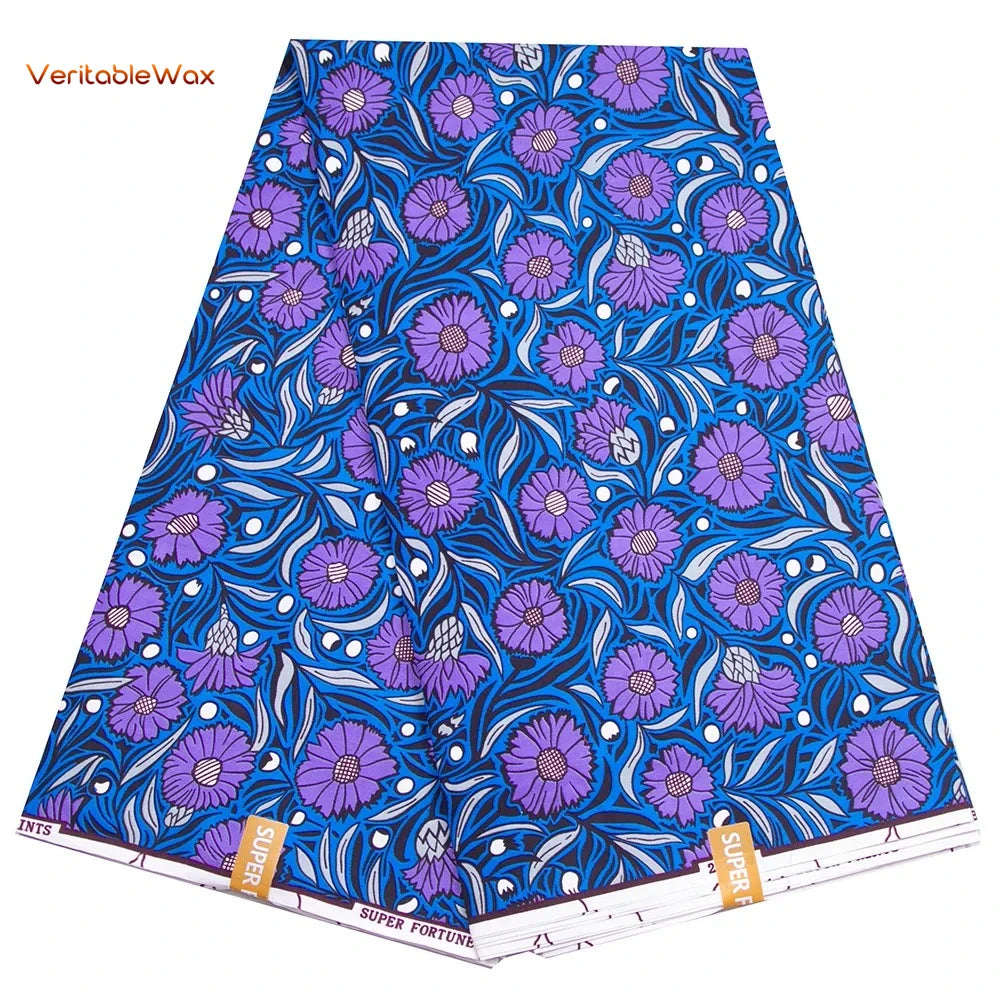 African Ankara Wax Fabric Patchwork Retro Style Double Prints Warp DIY Cloth Sewing Materials Africa Loincloth Polyester Tissu